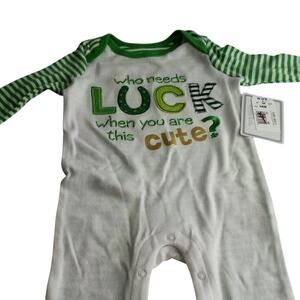 Koala Kids Who Needs Luck Cute LS One Piece 3‑6M